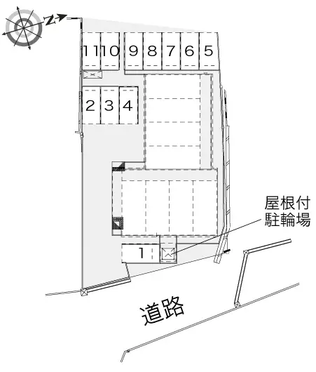 ★手数料０円★登別市美園町５丁目　月極駐車場（LP）